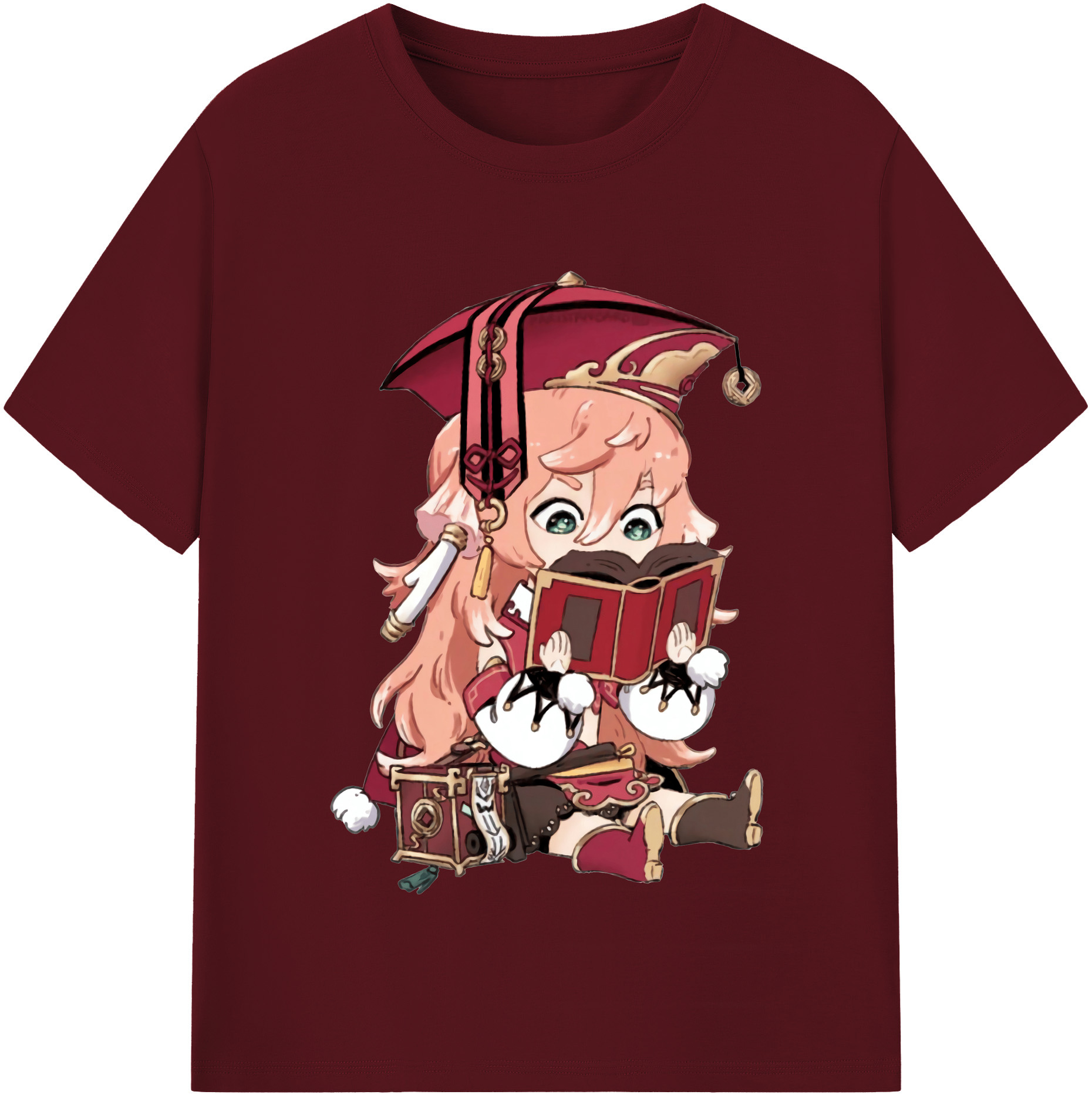 げんし神 ヤンフェイ genshin Yanfei 綿100％半袖Tシャツ（フロントプリント）